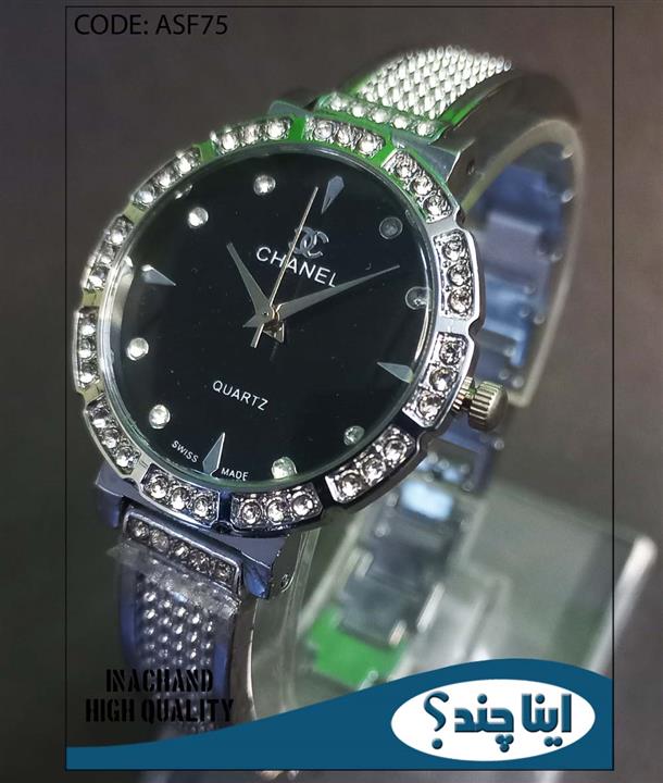 ساعت مچی زنانه نقره ای CHANEL کد ASF75